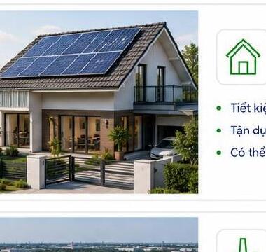 Dự án điện mặt trời hộ gia đình